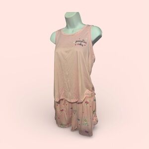 Pink Positive Vibes Pajama Set